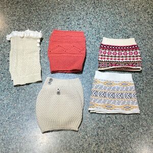 Boot socks toppers 5 pairs all different small excellent condition feminine